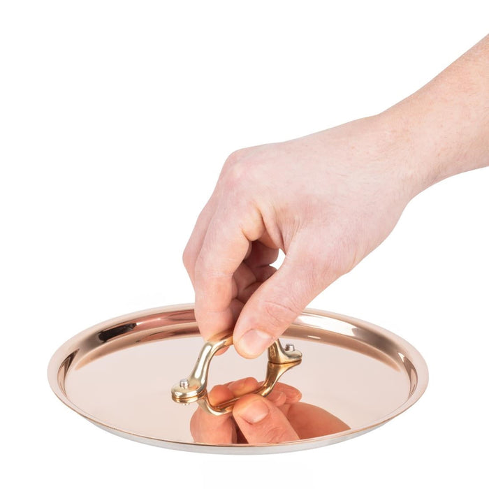 De Buyer Inocuivre Lid with Brass Handle 20cm De Buyer