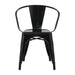 Bolero Bistro Curve Armchairs Black (4 Pack) Bolero