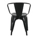 Bolero Bistro Curve Armchairs Black (4 Pack) Bolero