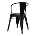 Bolero Bistro Curve Armchairs Black (4 Pack) Bolero