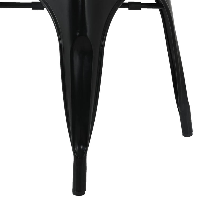 Bolero Bistro Curve Armchairs Black (4 Pack) Bolero