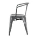 Bolero Bistro Curve Armchairs Gunmetal (4 Pack) Bolero