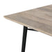 Bolero Bistro Dining Table Mango Wood Top Black Frame 1450mm Bolero