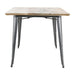 Bolero Bistro Dining Table Mango Wood Top Gunmetal Frame 1450mm Bolero