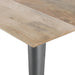 Bolero Bistro Dining Table Mango Wood Top Gunmetal Frame 1450mm Bolero