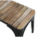 Bolero Bistro Indoor Bench Slatted Mango Wood & Black Frame 850mm (2 Pack) Bolero