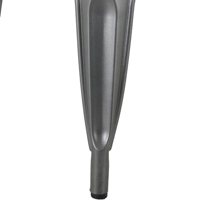 Bolero Bistro Indoor Bench Slatted Mango Wood & Gunmetal Frame 850mm (2 Pack) Bolero