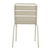 Bolero Amalfi Slatted Steel Side Chairs Taupe (4 Pack) Bolero