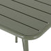 Bolero Amalfi Square Slatted Steel Folding Table Olive Green 700mm Bolero