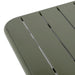 Bolero Amalfi Square Slatted Steel Folding Table Olive Green 700mm Bolero