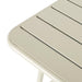 Bolero Amalfi Square Slatted Steel Folding Table Taupe 700mm Bolero