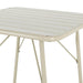 Bolero Amalfi Square Slatted Steel Folding Table Taupe 700mm Bolero