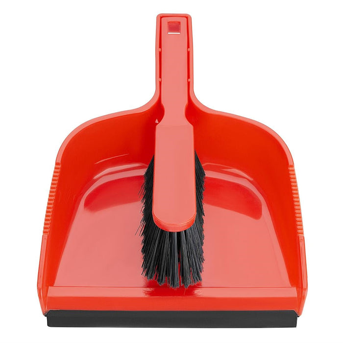 Jantex Dustpan & Brush Set - Red Jantex
