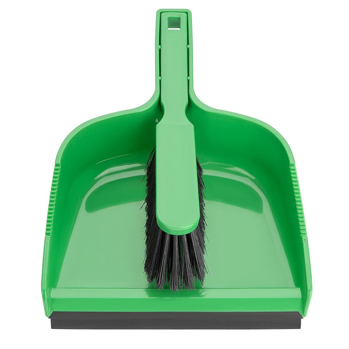 Jantex Dustpan & Brush Set - Green Jantex