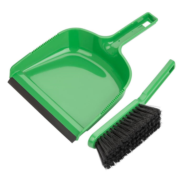 Jantex Dustpan & Brush Set - Green Jantex