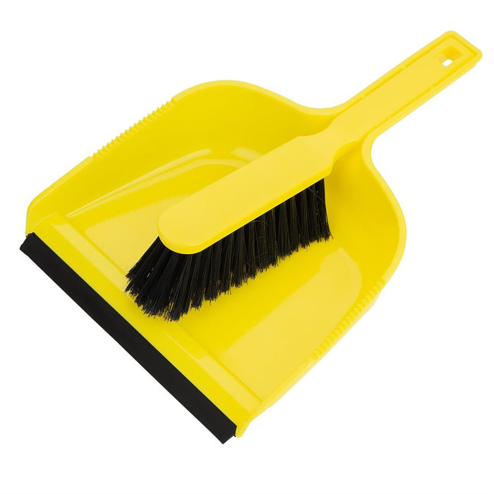 Jantex Dustpan & Brush Set - Yellow Jantex