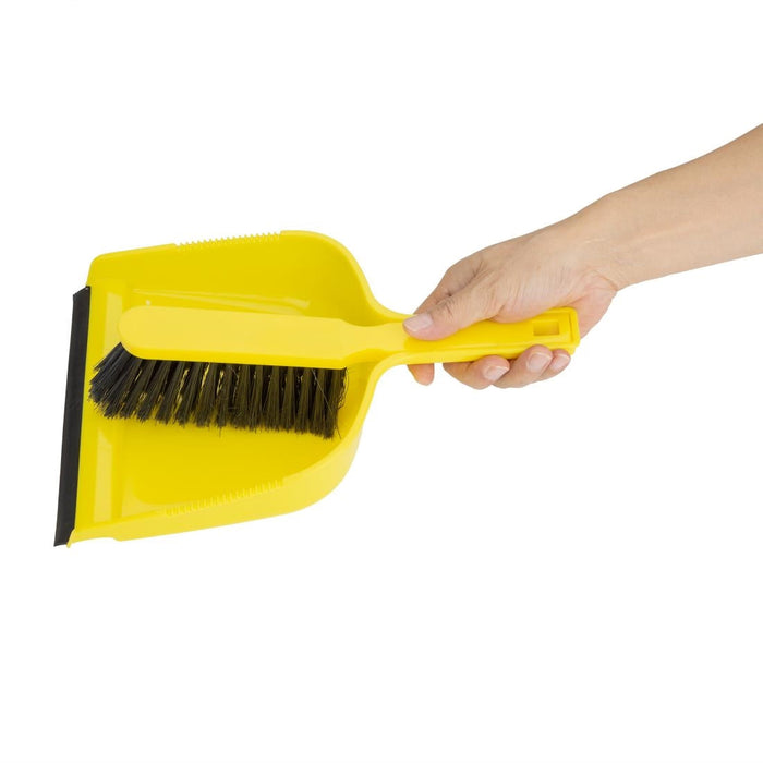 Jantex Dustpan & Brush Set - Yellow Jantex
