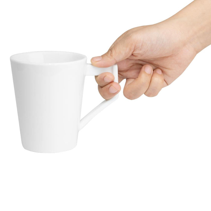 Olympia Whiteware Deco Cups 300ml (6 Pack) Olympia