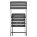 Bolero Folding Chairs Grey Wood Effect (2 Pack) Bolero