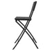 Bolero Folding Bar Chairs Black Wood-Effect (2 Pack) Bolero