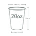Vegware Paper Cold Cups 89-Series 20oz/500ml (1000 Pack) Vegware