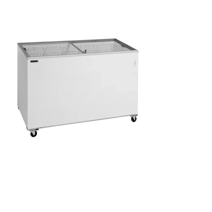 Tefcold IC400SC Sliding Flat Glass Lid Chest Freezer