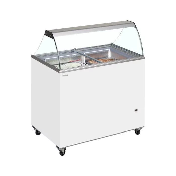 Tefcold IC500SC + CANOPY Scoop Ice Cream Display w/Baskets