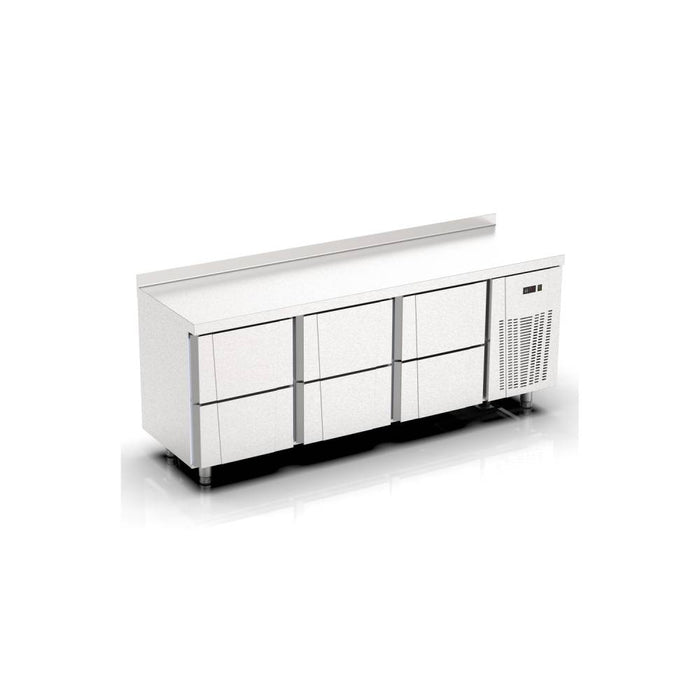 B-GRADE COUNTER TYPE GASTRONOROM REFRIGERATOR - 6 DRAWERS TPG-73-6D