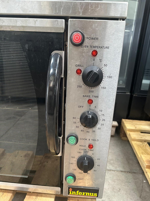 Infernus 108 Litre 4 Tray Electric Convection Oven – Refurbished Canmac Catering Equipment