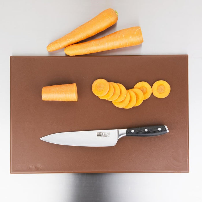 Hygiplas High Density Brown Chopping Board 450x300x12mm Hygiplas