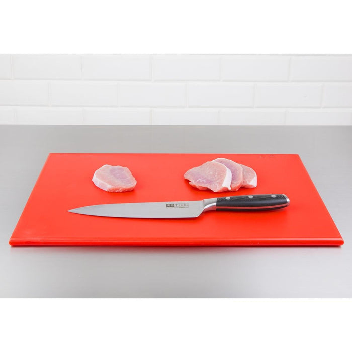 Hygiplas High Density Red Chopping Board Standard 450x300x12mm Hygiplas