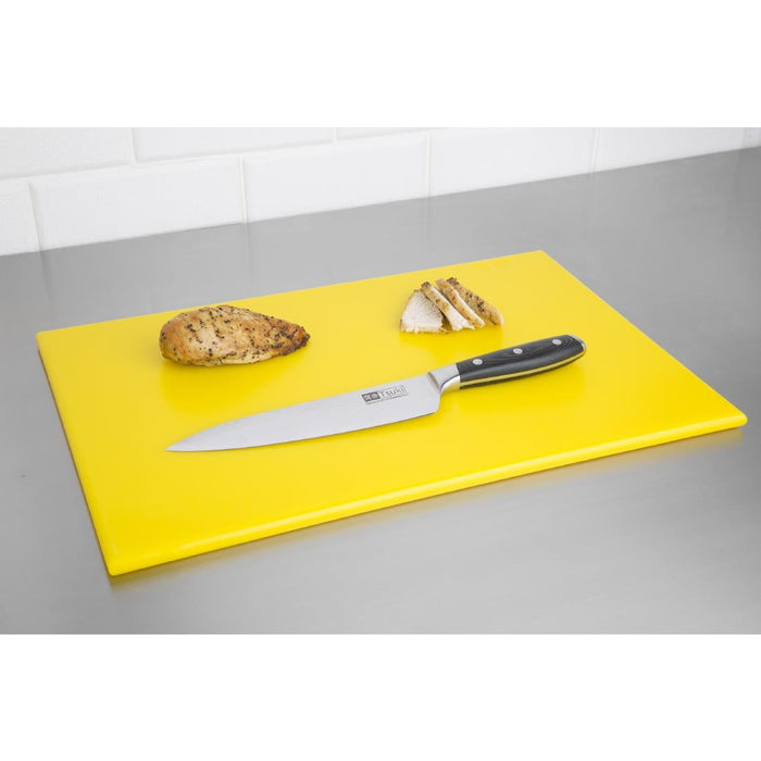 Hygiplas High Density Yellow Chopping Board Standard 450x300x12mm Hygiplas