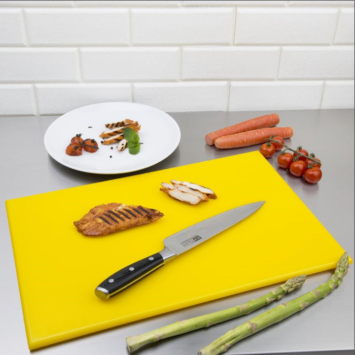 Hygiplas High Density Yellow Chopping Board Standard 450x300x12mm Hygiplas