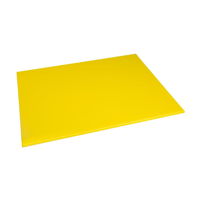 HDPE. 600x450mm. Thickness: 12mm. Yellow: cooked meats