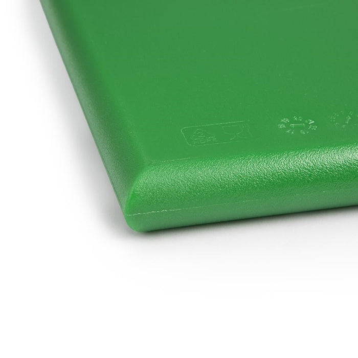 Hygiplas Thick High Density Green Chopping Board Standard 450x300x25mm Hygiplas