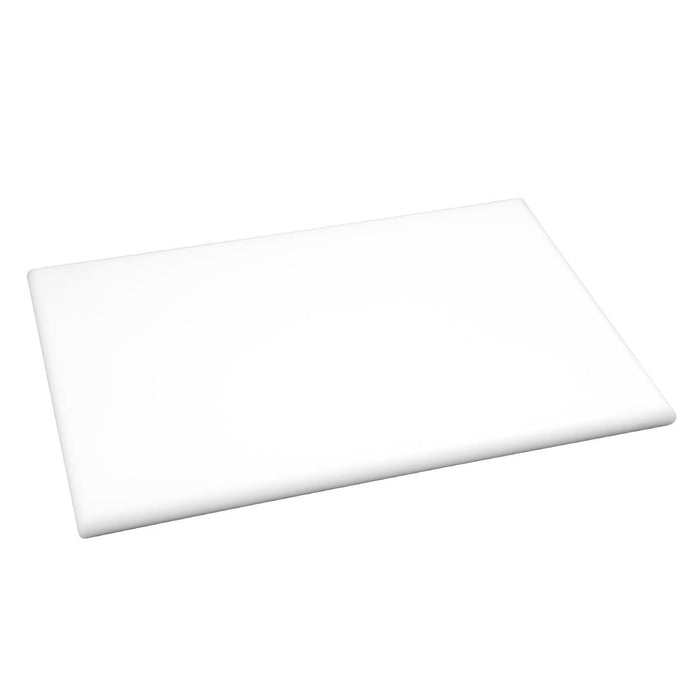 Hygiplas Thick High Density White Chopping Board Standard 450x300x25mm Hygiplas