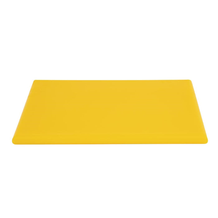 Hygiplas Thick High Density Yellow Chopping Board Standard 450x300x25mm Hygiplas