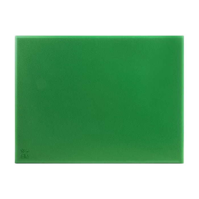 Hygiplas Thick High Density Green Chopping Board Large 600x450x25mm Hygiplas