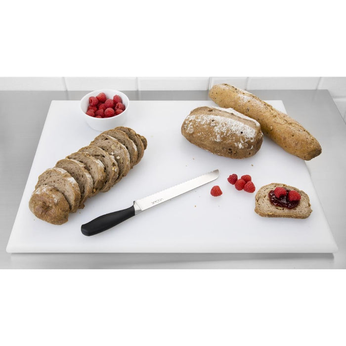 Hygiplas Thick High Density White Chopping Board Large 600x450x25mm Hygiplas