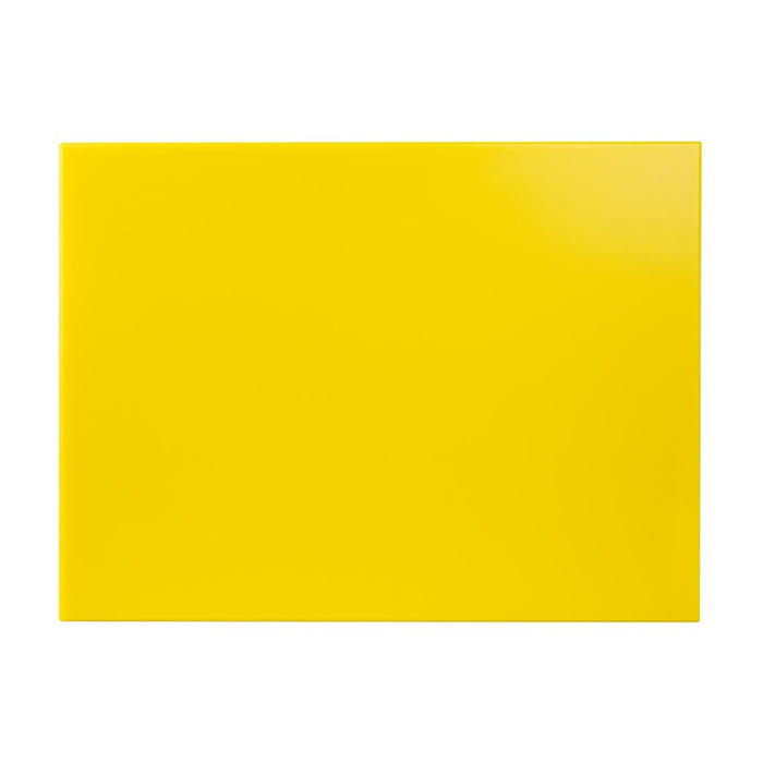 Hygiplas Thick High Density Yellow Chopping Board Large 600x450x25mm Hygiplas