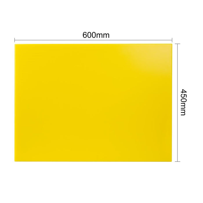 Hygiplas Thick High Density Yellow Chopping Board Large 600x450x25mm Hygiplas