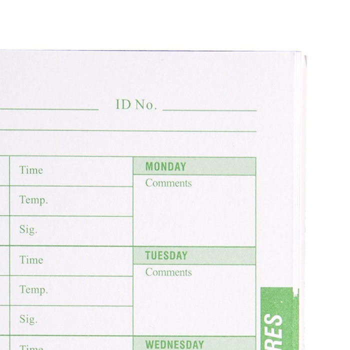 Temperature Log Book Hygiplas
