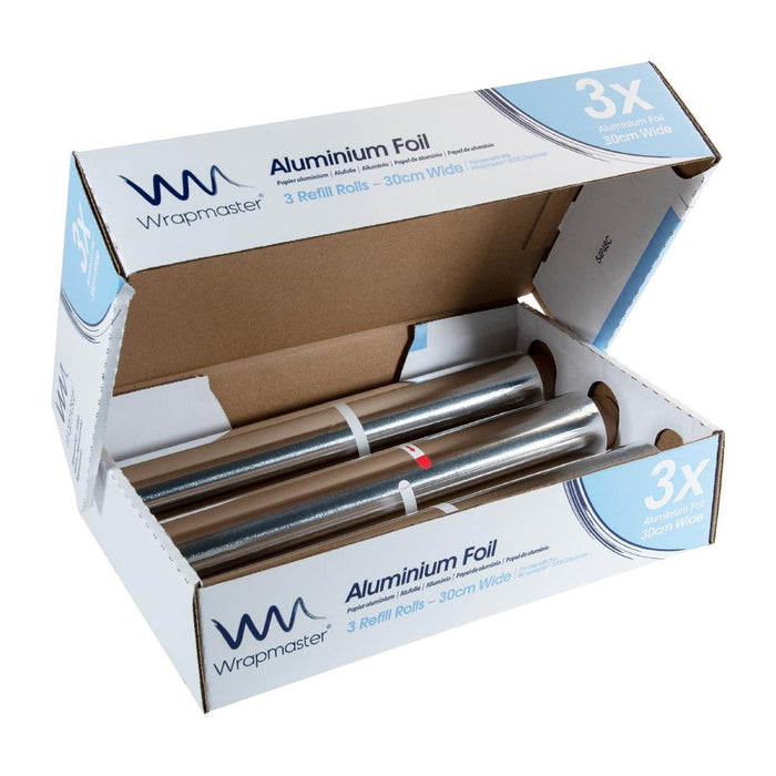 Wrapmaster Aluminium Foil 300mm x 90m (3 Pack) Wrapmaster