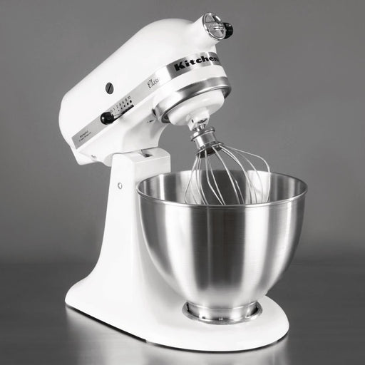 KitchenAid K45 Classic Tilt-Head Stand Mixer 4.3Ltr White 5K45SSBWH Kitchenaid