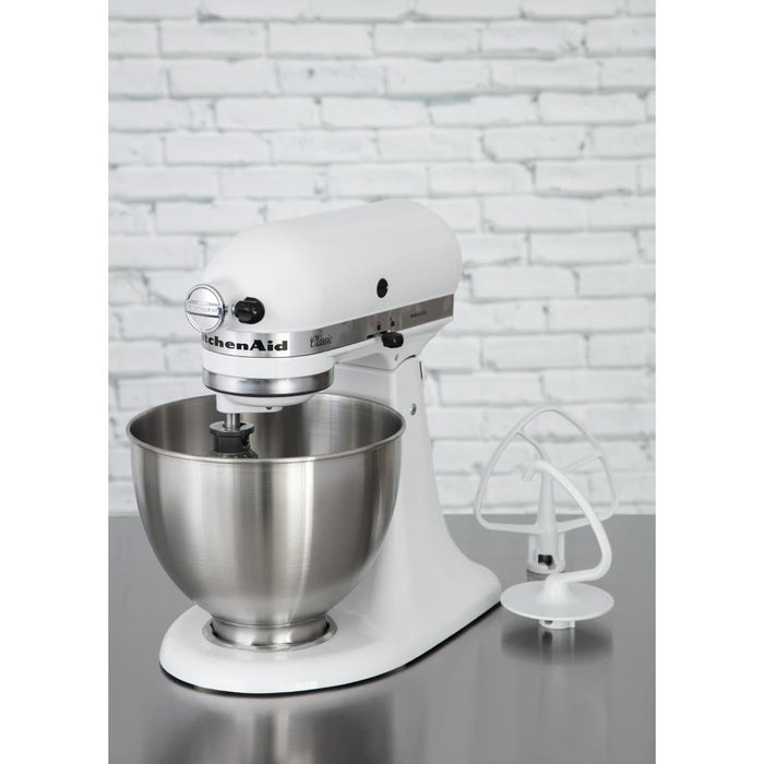 KitchenAid K45 Classic Tilt-Head Stand Mixer 4.3Ltr White 5K45SSBWH Kitchenaid