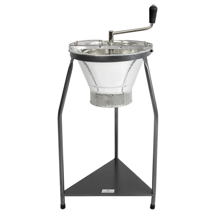 Size: 390mm. Supplied with 3mm sieve and stand.