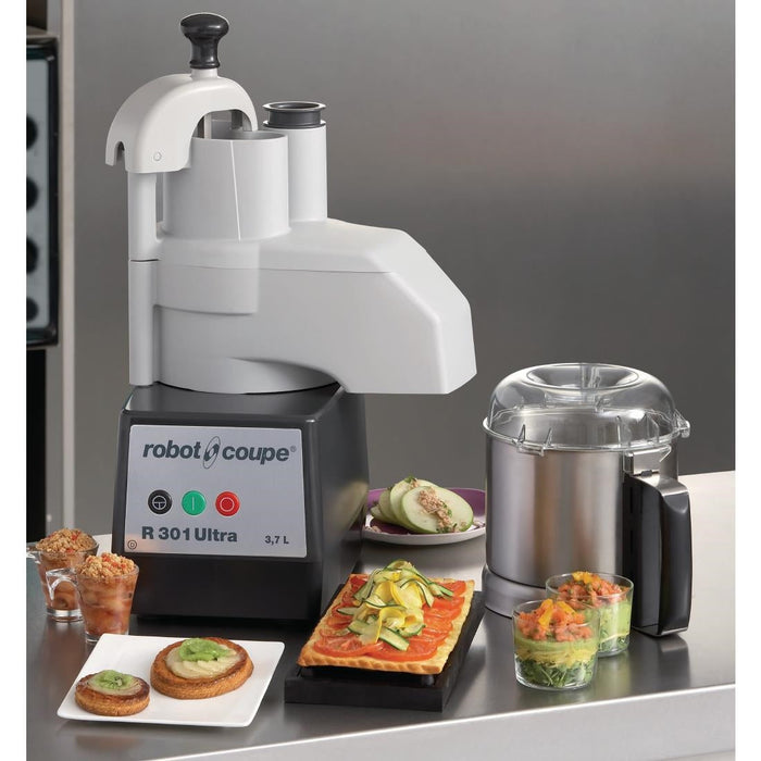 Robot Coupe Food Processor with Veg Prep Attachment R301 Ultra Robot Coupe