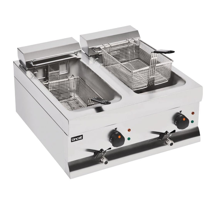 Lincat Twin Tank Twin Basket Countertop Electric Fryer DF66 Lincat