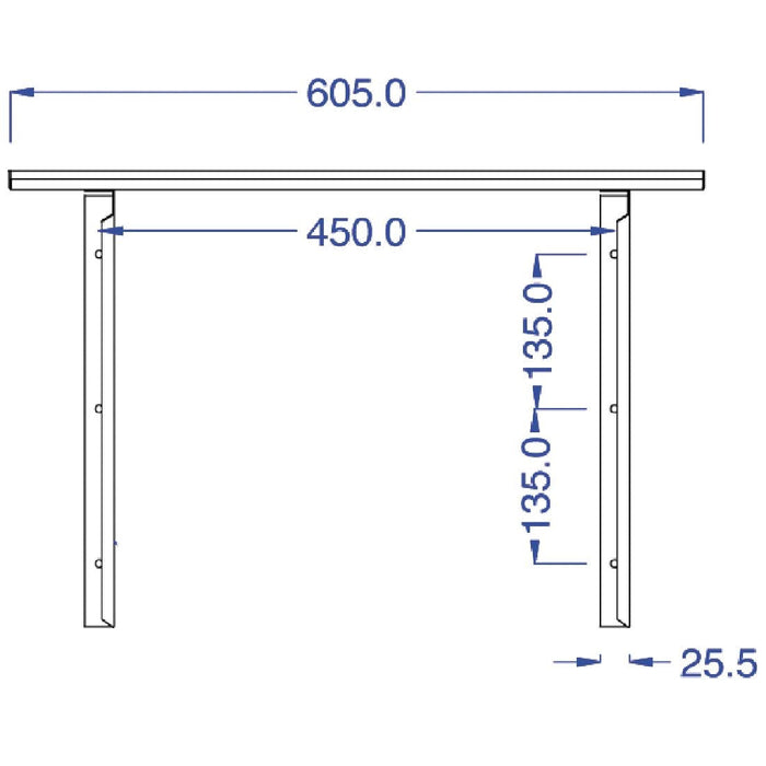 Wall Shelf for Lincat Salamander Grill - Ref GR3/WS Lincat