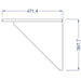 Wall Shelf for Lincat Salamander Grill - Ref GR3/WS Lincat